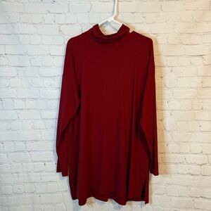 J Jill Luxe Supima High Low Turtleneck Tunic size XL tall